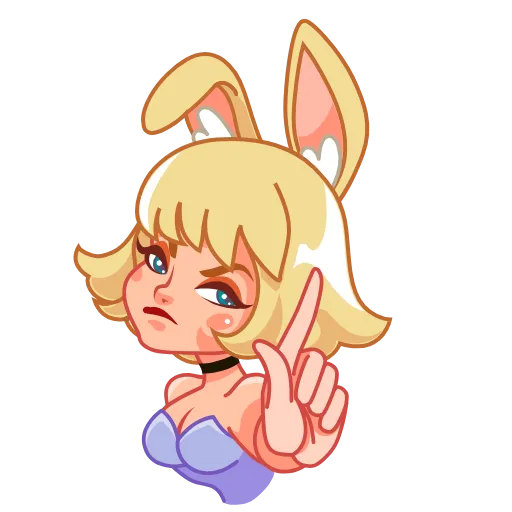 😠 Стикер «Miss Bunny» для Telegram