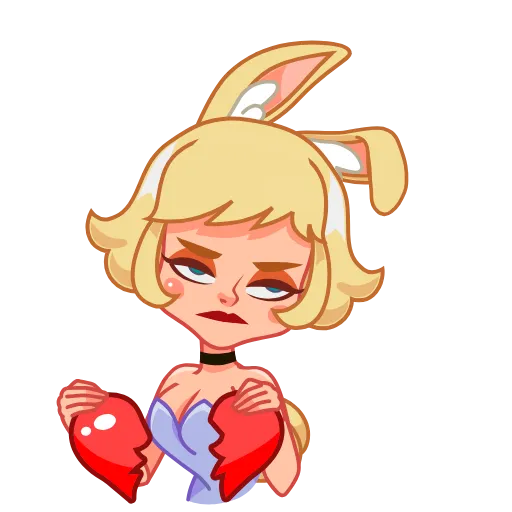 💔 Стикер «Miss Bunny» для Telegram