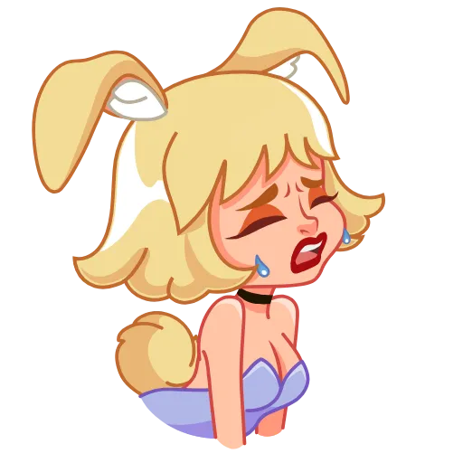 😭 Стикер «Miss Bunny» для Telegram