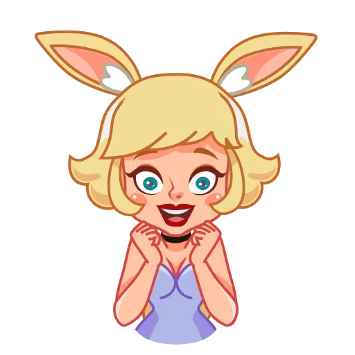 😃 Стикер «Miss Bunny» для Telegram
