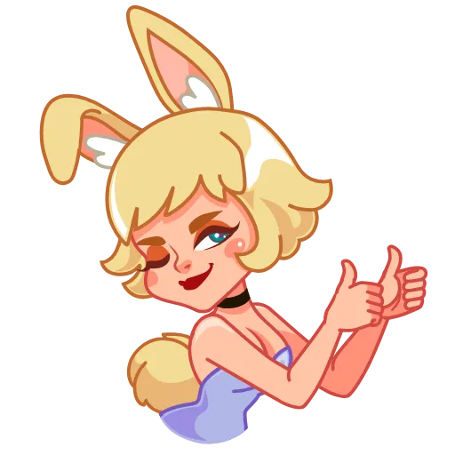😉 Стикер «Miss Bunny» для Telegram