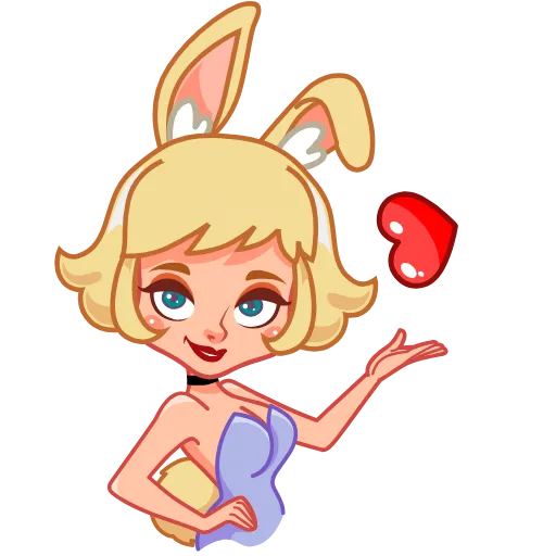 ❤️ Стикер «Miss Bunny» для Telegram