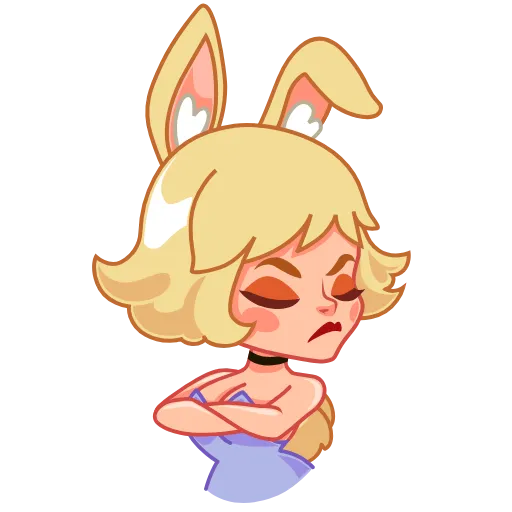 ☹️ Стикер «Miss Bunny» для Telegram