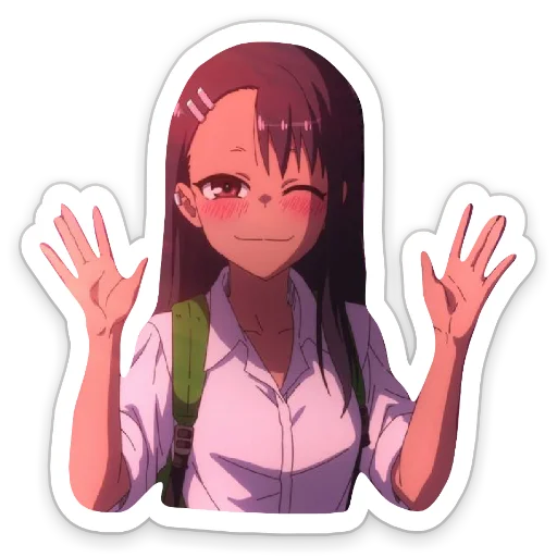 🤗 Стикер «Nagatoro Нагаторо» для Telegram