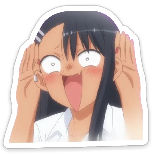 👂 Стикер «Nagatoro Нагаторо» для Telegram