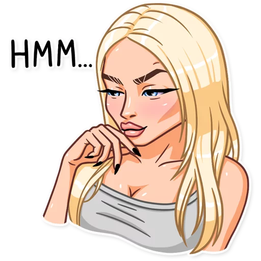 🤔 Стикер «Miss Alena» для Telegram