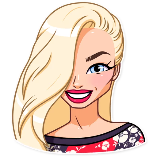 😀 Стикер «Miss Alena» для Telegram