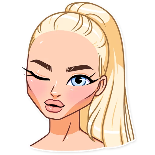 😜 Стикер «Miss Alena» для Telegram