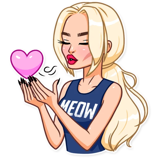 😘 Стикер «Miss Alena» для Telegram