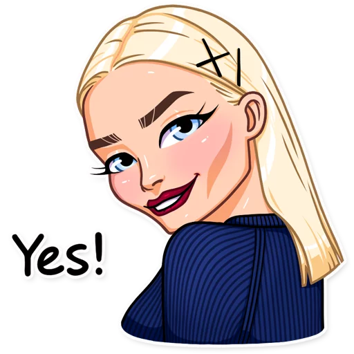 🤝 Стикер «Miss Alena» для Telegram