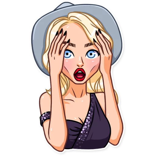 😱 Стикер «Miss Alena» для Telegram