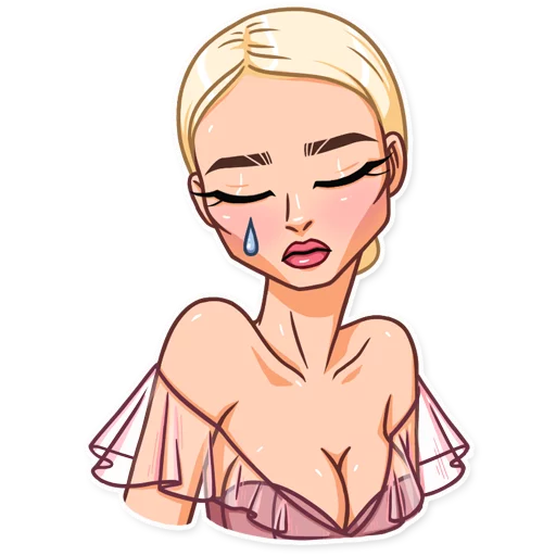 😢 Стикер «Miss Alena» для Telegram