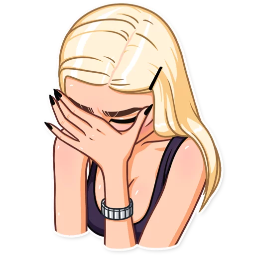 🤦‍♀️ Стикер «Miss Alena» для Telegram
