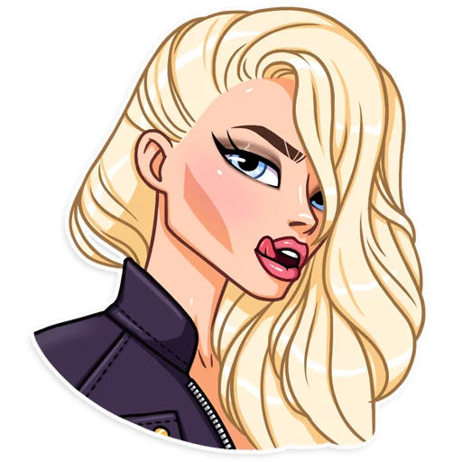 😼 Стикер «Miss Alena» для Telegram