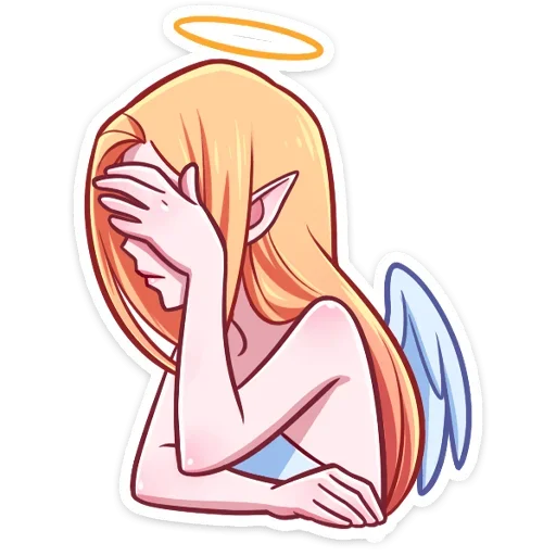 🤦‍♂ Стикер «Ангелица без надписей» для Telegram