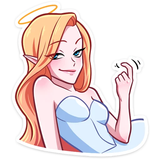 🥴 Стикер «Ангелица но без надписей» для Telegram