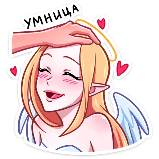 🥰 Стикер «Ангелица но без надписей» для Telegram