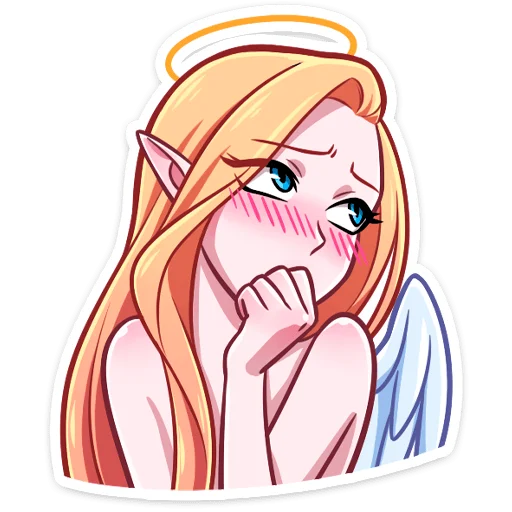 ☺️ Стикер «Ангелица но без надписей» для Telegram