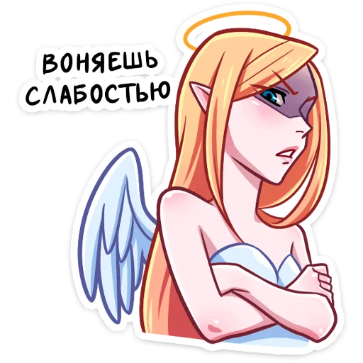 🙅‍♂️ Стикер «Ангелица но без надписей» для Telegram