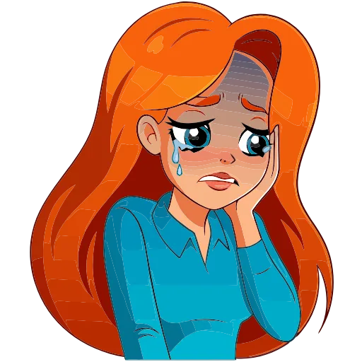 😢 Эмодзи «Мисс Бомбори» для Telegram