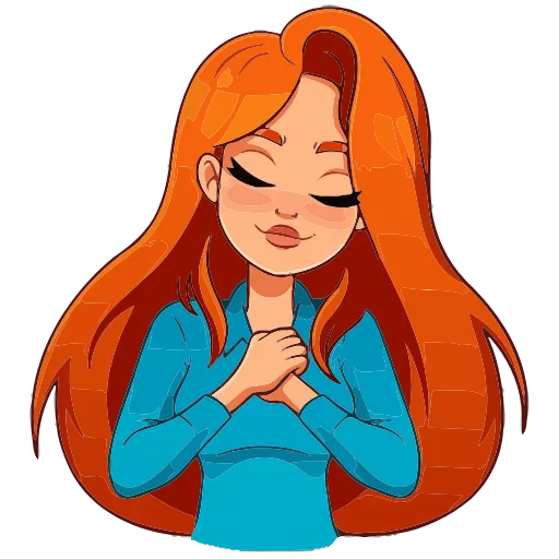 🙏 Эмодзи «Мисс Бомбори» для Telegram