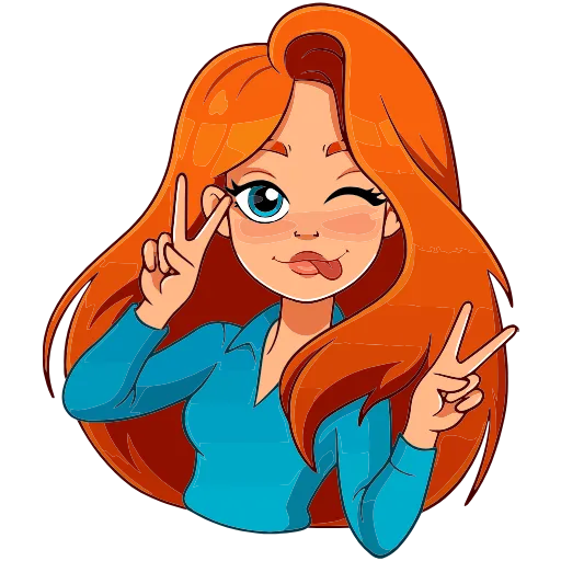 😜 Эмодзи «Мисс Бомбори» для Telegram