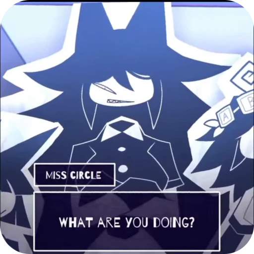 😾 Стикер «Miss Circle» для Telegram