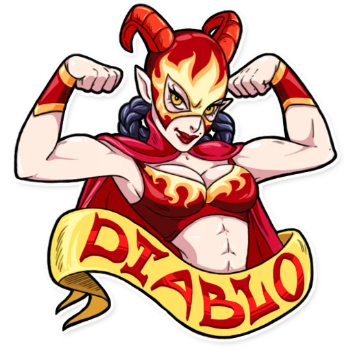 💪 Стикер «Miss Devil» для Telegram