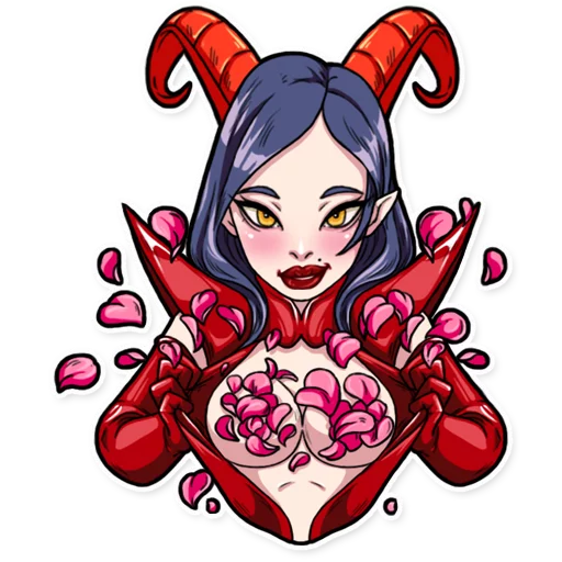 🌹 Стикер «Miss Devil» для Telegram