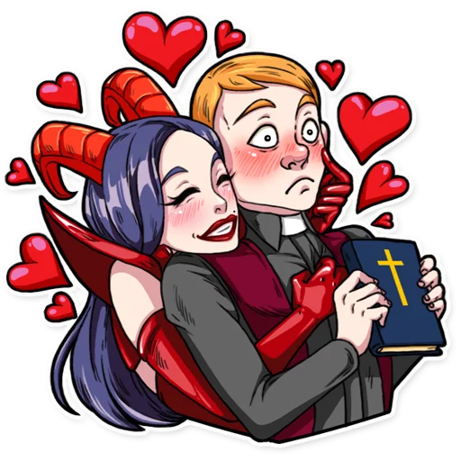 💕 Стикер «Miss Devil» для Telegram