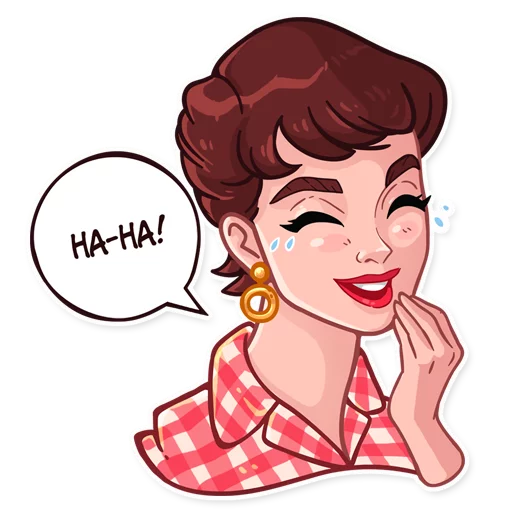 Стикерпак Miss Hepburn для Telegram