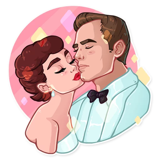💏 Стикер «Miss Hepburn» для Telegram