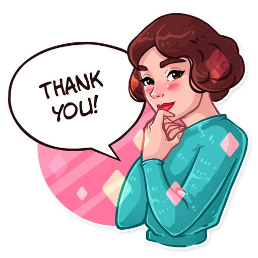 ☺️ Стикер «Miss Hepburn» для Telegram