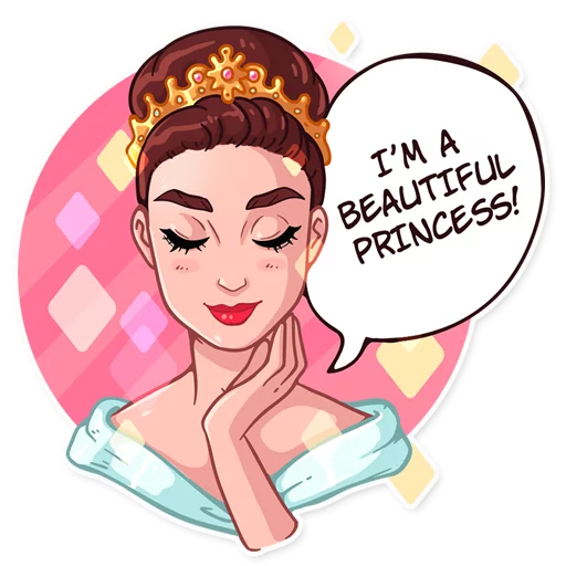 👑 Стикер «Miss Hepburn» для Telegram