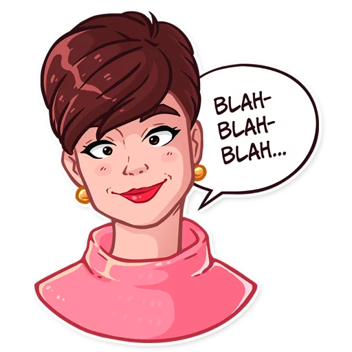 👀 Стикер «Miss Hepburn» для Telegram