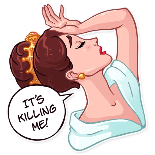 ☠ Стикер «Miss Hepburn» для Telegram
