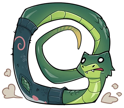 🐍 Стикер «Шипучка без надписей» для Telegram