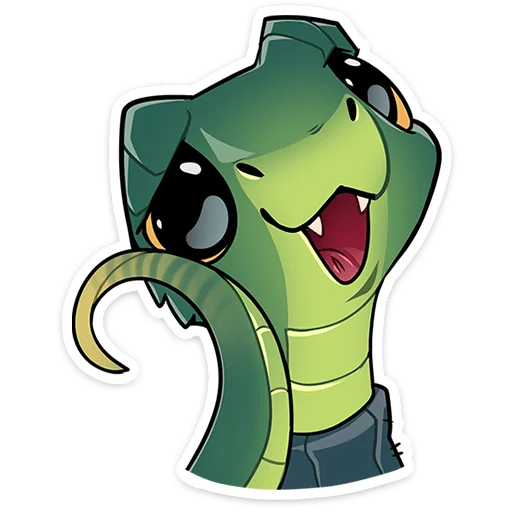 🐍 Стикер «Шипучка без надписей» для Telegram