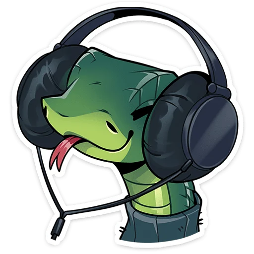 🎧 Стикер «Шипучка без надписей» для Telegram
