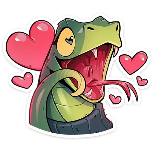😍 Стикер «Шипучка без надписей» для Telegram