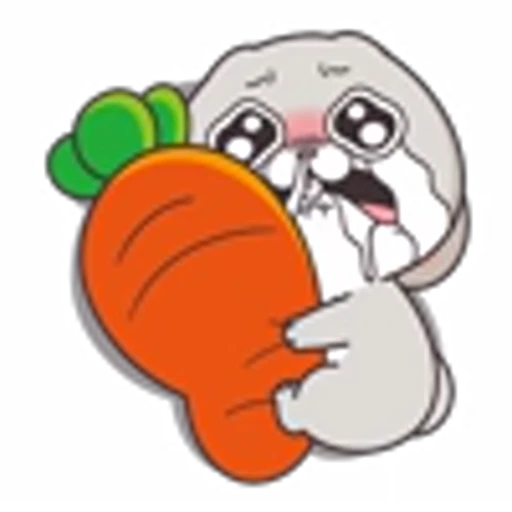😭 Эмодзи «Miss Rabbit Pack» для Telegram