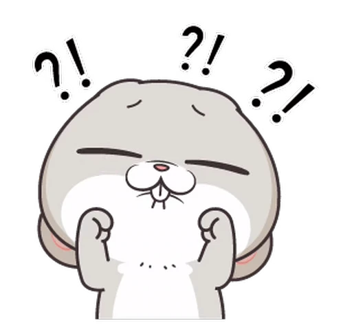⁉️ Стикер «Miss Rabbit» для Telegram
