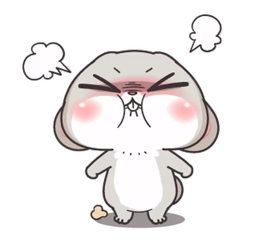 😤 Стикер «Miss Rabbit» для Telegram