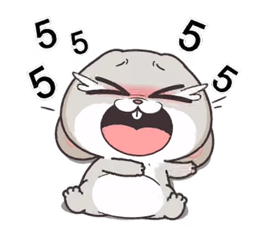 🤣 Стикер «Miss Rabbit» для Telegram