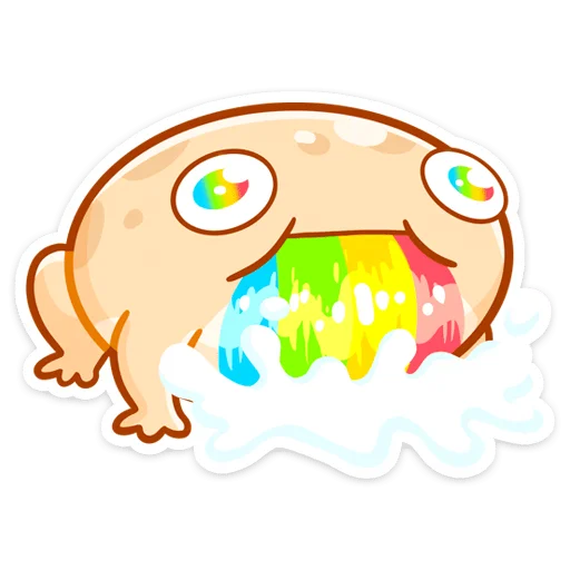 🤩 Стикер «Мистер Жабка разгоняется» для Telegram
