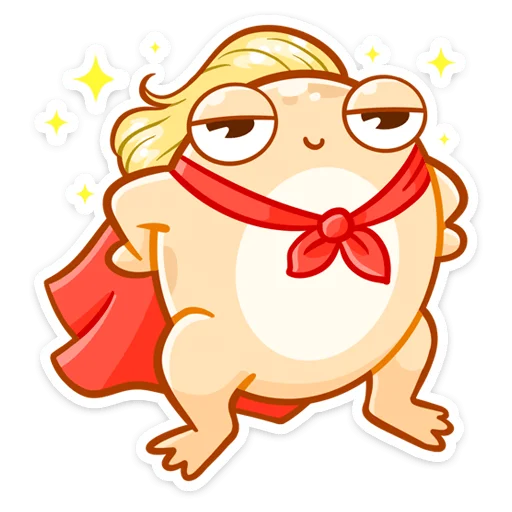 🦸‍♀ Стикер «Мистер Жабка разгоняется» для Telegram