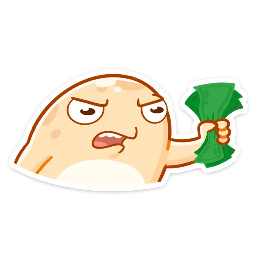 🤑 Стикер «Мистер Жабка разгоняется» для Telegram