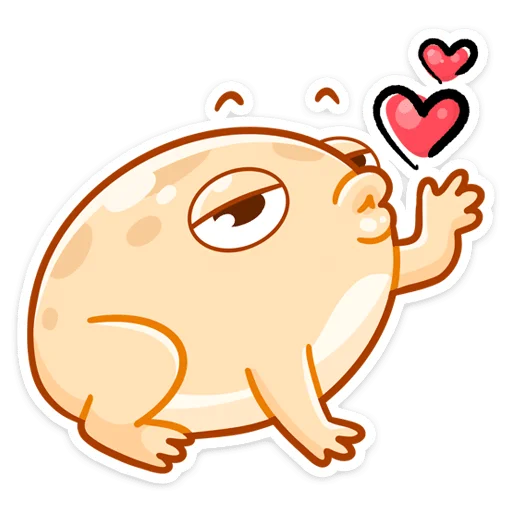 😘 Стикер «Мистер Жабка разгоняется» для Telegram