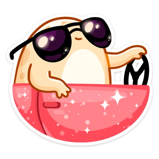 😎 Стикер «Мистер Жабка разгоняется» для Telegram