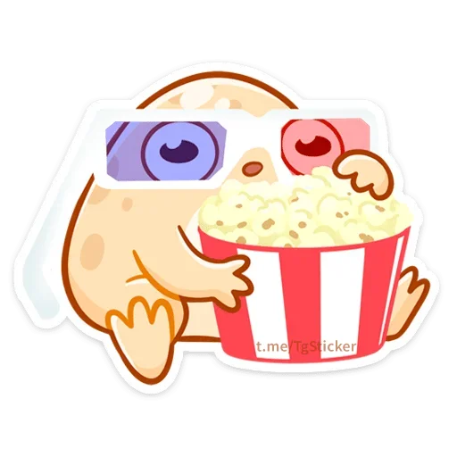 🍿 Стикер «Мистер Жабка разгоняется» для Telegram